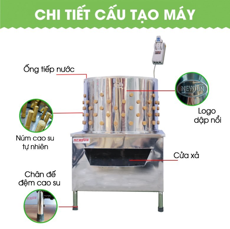 Máy vặt lông gà vịt