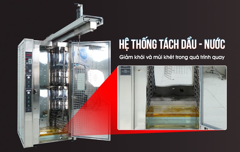 Đáy lò giúp tách dầu - mỡ 