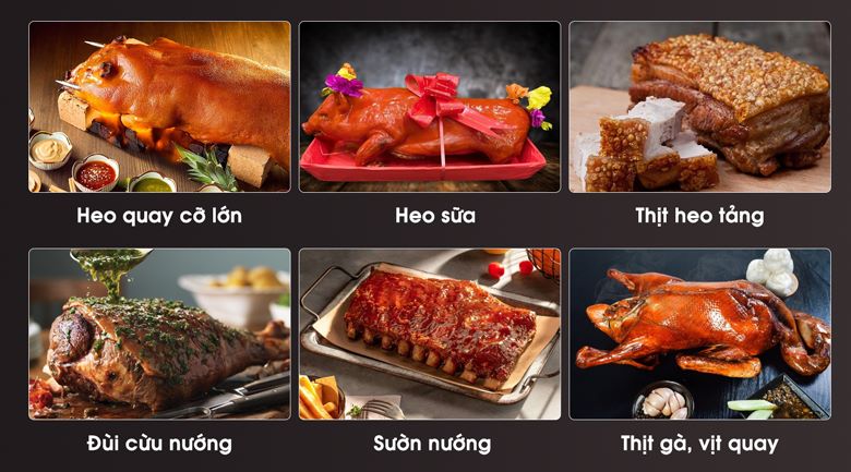 Lò quay heo nguyên con KN-1912-10 (gas) Quay đa dạng các loại thịt, linh hoạt trong chế biến